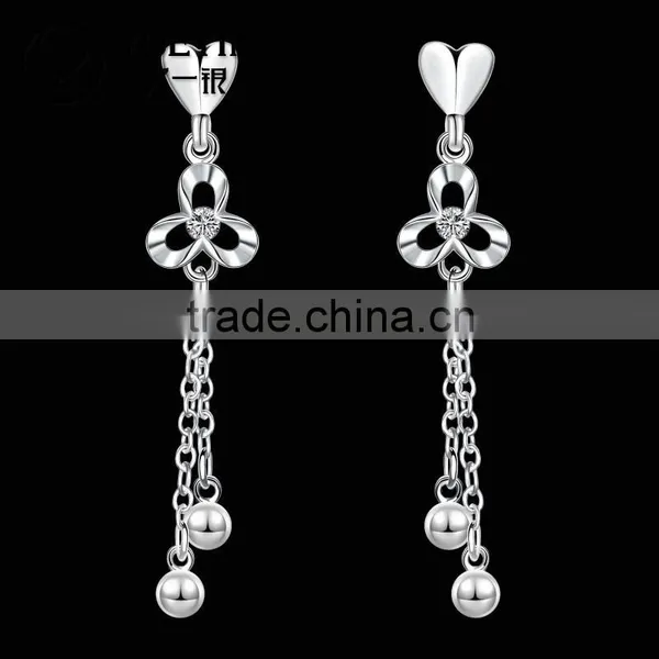 2015 Fashion Style With Diamond Sliver Plated Earrings photo-2