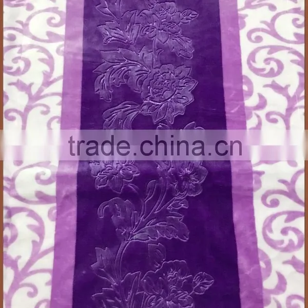 Silky and Cozy Purple Embossed Polyester Pillowcase Changshu Factory