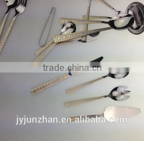 Golden Stainless Steel Cutlery Sets Spoon Fork Knife With Low Price-- Direct Factory in Jieyang photo-3
