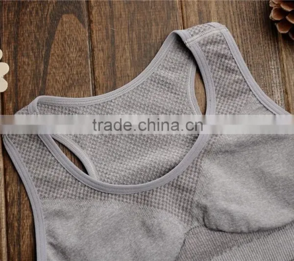 Women Hot Sale Crop Top Seamless Bra Underwear Without Padded Cup photo-2