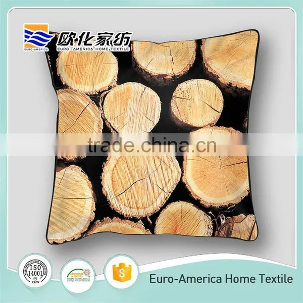 Hot Selling Yellow Leaves Pattern Digital Printing Home Car Cushion Pillow photo-6