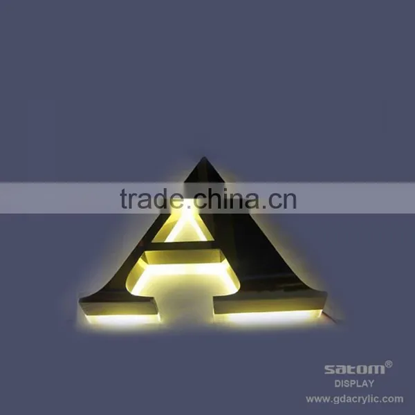 Golden Color High Class Aluminum Signs photo-2