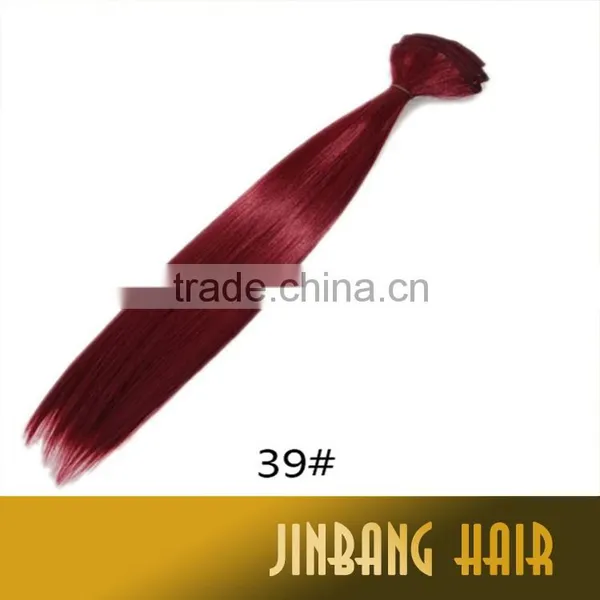 Fast Wholesale 22inch 130g Following Silky Straight Synthetic Hair Two Clips Hair Extension photo-2
