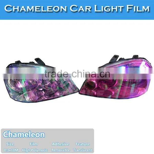 Removable PVC Material Pink Car Light Chameleon Wrap Foil photo-4