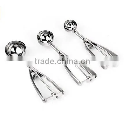 Customed Package Ice Cream Scoop Cookie Scoop Melon Scoop 3 Pc Set - Select 18/8 Stainless Steel photo-4