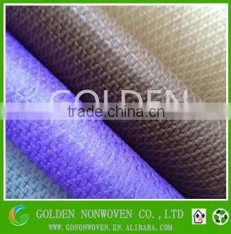 [Non Woven Factory]170g 100% PP Spunbonded Nonwoven Fabric Cross Pattern With Nylon for Shoe Lining photo-3