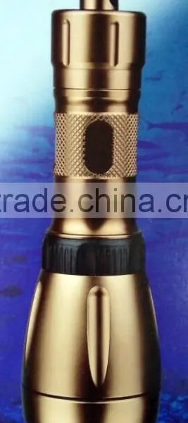 Alloy Body Rechargeable Battery 60m Water Proof Diving Torch With CE & ROHS photo-2