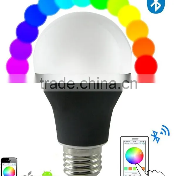7.5W B22 E26 E27 UL Listed Smart Color Changing Bluetooth LED Bulb