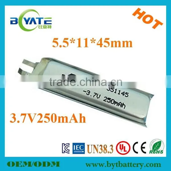 Factory Price UL CE 303030 3.7V180mAh Li Ion Polymer Battery for Clothes photo-3