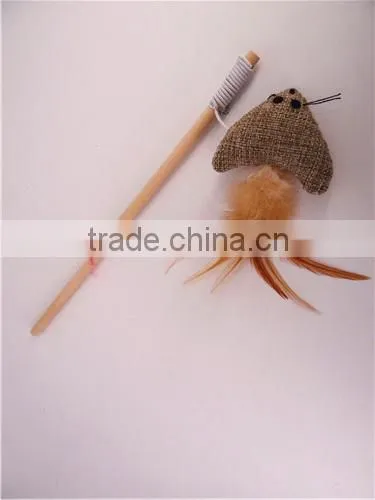 Mouse With Feather Cat Swing Toys With Sticker Toy Wholesale Cat Toys photo-2