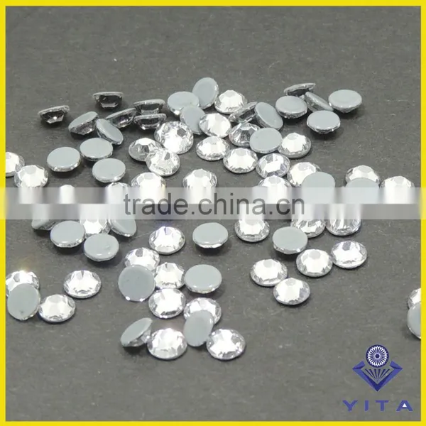 Hight Quality SS30 SS34 White Glass Crystal Hotfix Flat Back Rhinestone Made in China photo-3