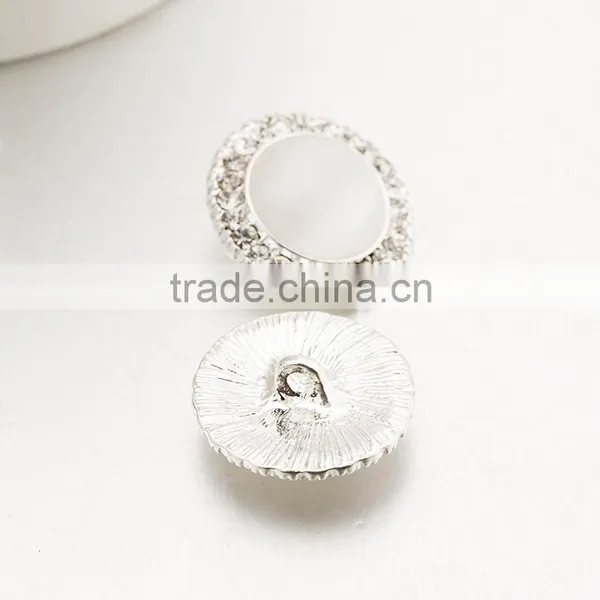 Crystal Rhinestone Buttons for Wedding Dress,Metal Cost Button for Lady photo-2