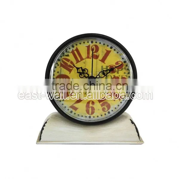 Excellent Quality Latest Designs Custom Logo Shabby Chic Table Badge Clock photo-2