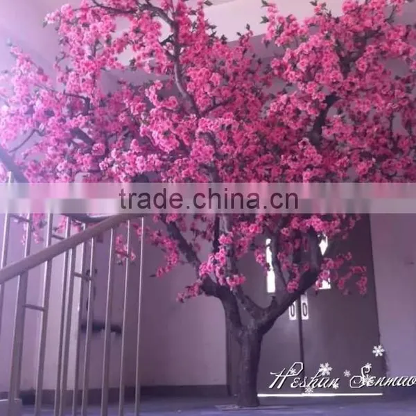 Selling High Quality Artificial Peach Blossom Tree for Garden Decoration photo-3