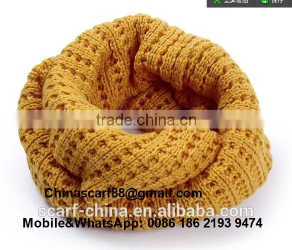 Cheap Hollow Knitted Wool Scarves Wholesale photo-5