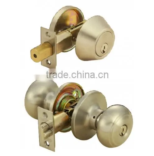 High Safe Stainless Steel Entrance Lockset Kwikset Deadbolt Combo Lock photo-5