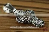 Silver 925 Cross Pendant. Burnished Silver. Jerusalem Jewelry. photo-5