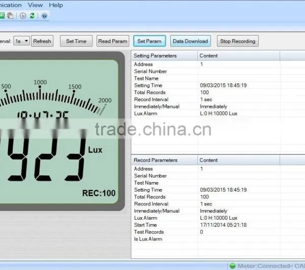 DIGITAL DATA LOGGING LIGHT LUX METER 200,000 LUX 20,000 FC INC SOFTWARE & LEAD INTERNAL MEMORY DATA LOGGER AUTO RANGING TL-600 photo-6
