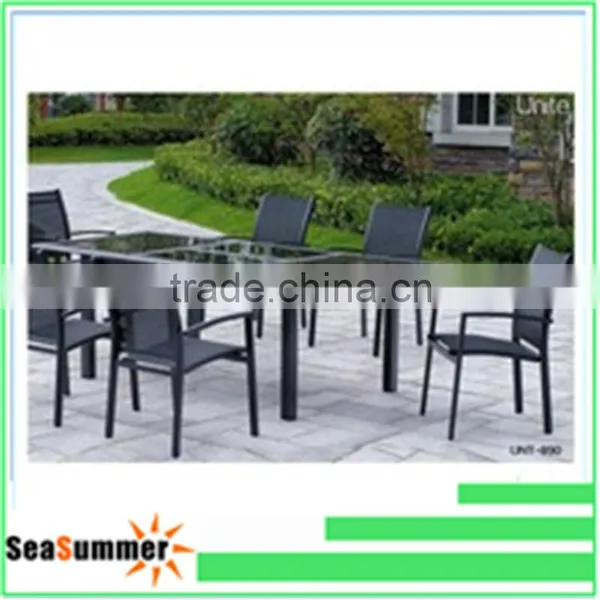 Dining Table and Chair --7pcs Outdoor Dining Table and Chair Aluminum