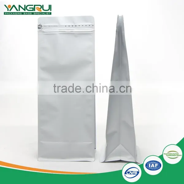 Side Zipper Flat Bottom Bag Laminated Foil Pouch photo-5