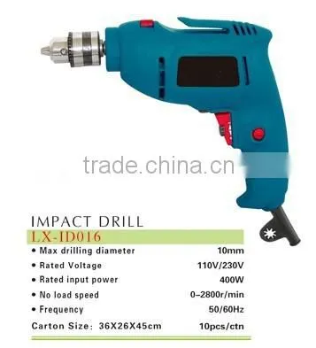 10mm Impact Drill/ Electric Impact Drill / Power Tools 400w Impact Drill