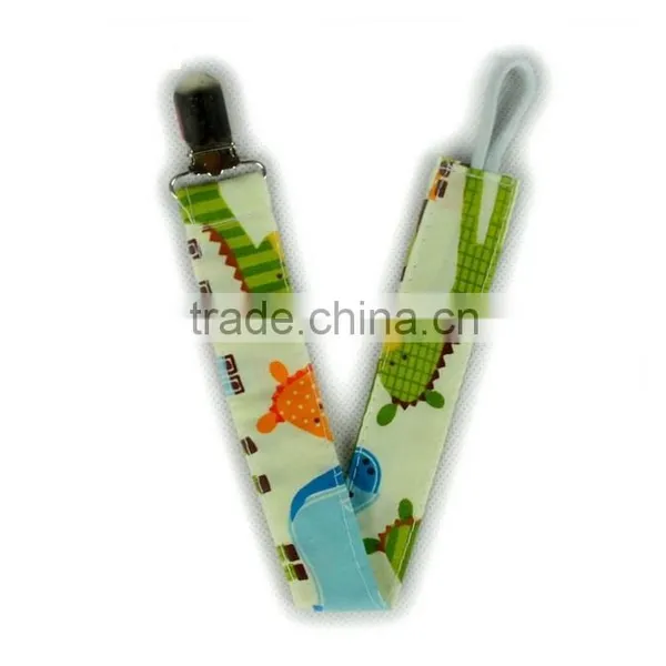 Wholesale Double-Sided Printing Ribbon Baby Soother Infants Pacifier Clips Chain photo-5