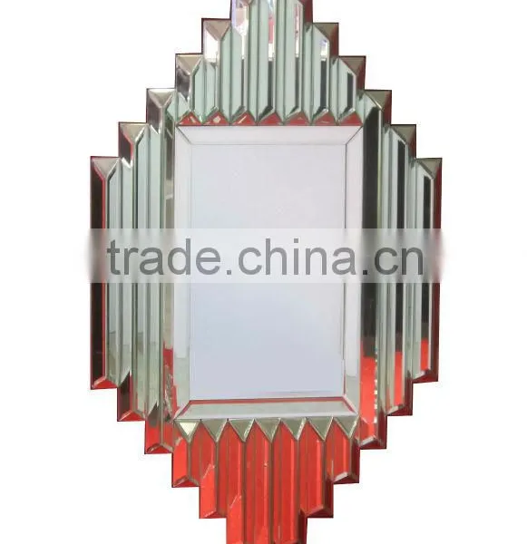 Modern Design Diamond Shaped Decorative Decorative Salon Popular Wall Mirror
