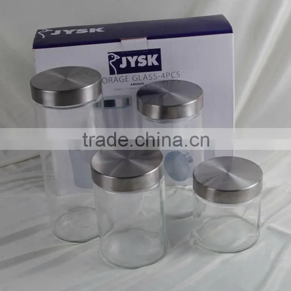 Glass Canister With Stainless Lid photo-4