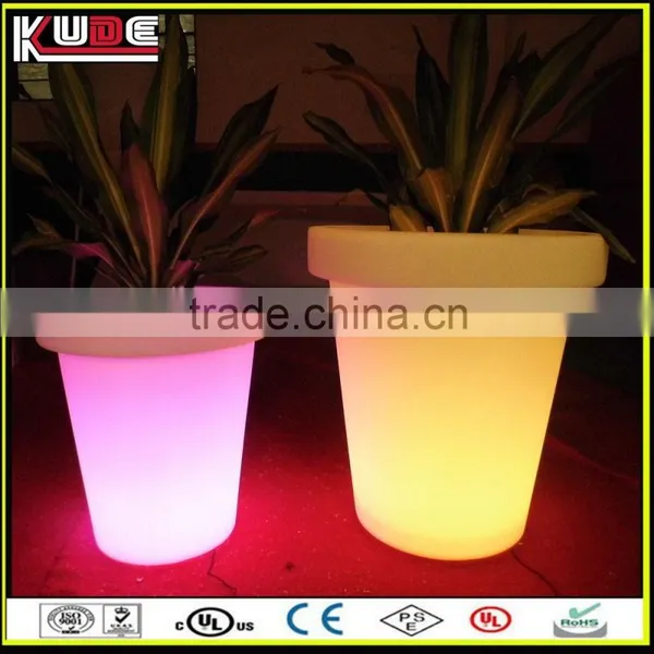 Garden Illuminated Led Planter/outdoor Lighting Flowerpots With Remote Control Light Colors Changing photo-3