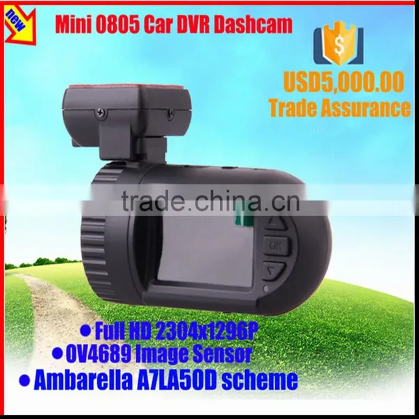 With A7LA50 Chipset OV4689 Sensor Wide View Angle Full HD 1296P Ambarella Dash Camera photo-2