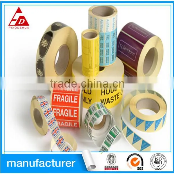 good quality custom self adhesive wood free printing label materials .label sticker paper