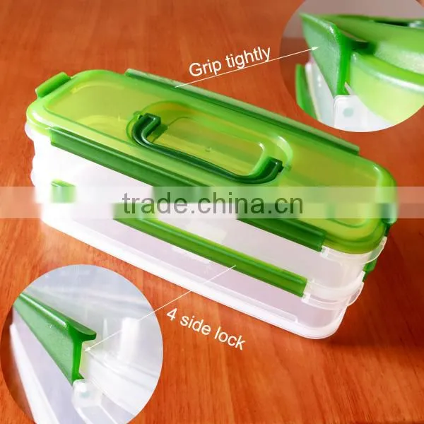 Premium Stackable Health Food Container With Lid Handle for Spaghetti photo-6