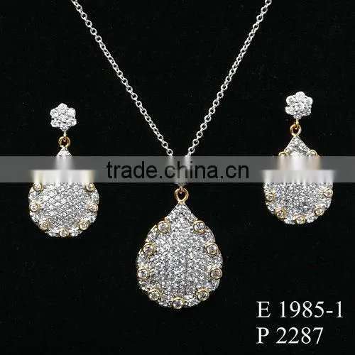 2016 The New Silver Wedding Designs Fashion Imitation Jewelry Set photo-2
