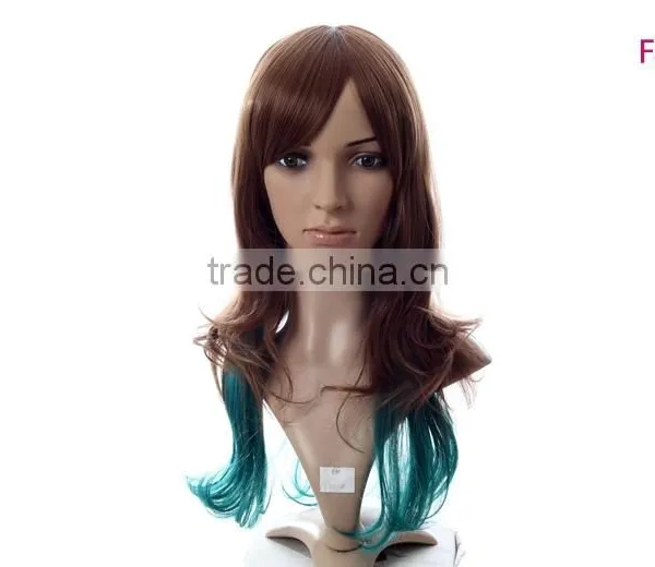 Factory Price Cheap Full Lace Wig Synthetic Long Wig Display Mannequin Head Wig photo-4
