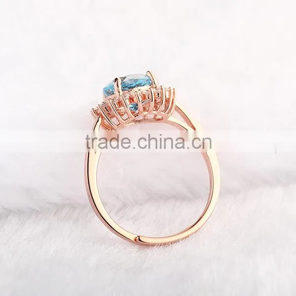 Women Gemstone Rings in Silver 925 Wholesale Silver Jewelry SRO040R photo-4