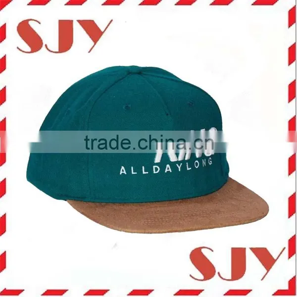 Custom 3D Embroidery Suede Snapback Hat Cap Wholesale photo-3