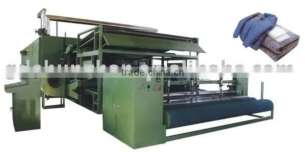 Spray-bonded waddings and glue-free waddings production line