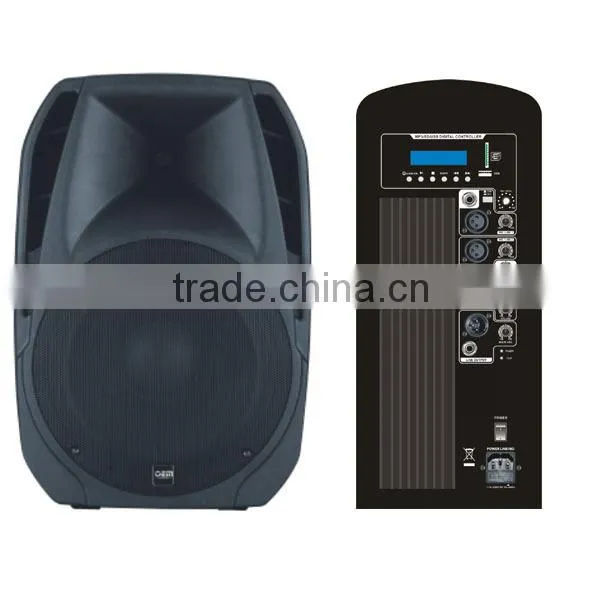 OEM 180watts 15 Inch Plastic Speaker Box With Amplifier