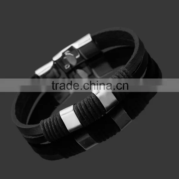 Simple Leather Bracelet Charms Bracelet Making With Gemstone Beads Leather Wrap Bracelet photo-3