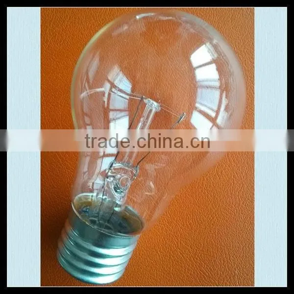 E27 B22 40W 60W 100W Incandescent Clear Lamp Made in China