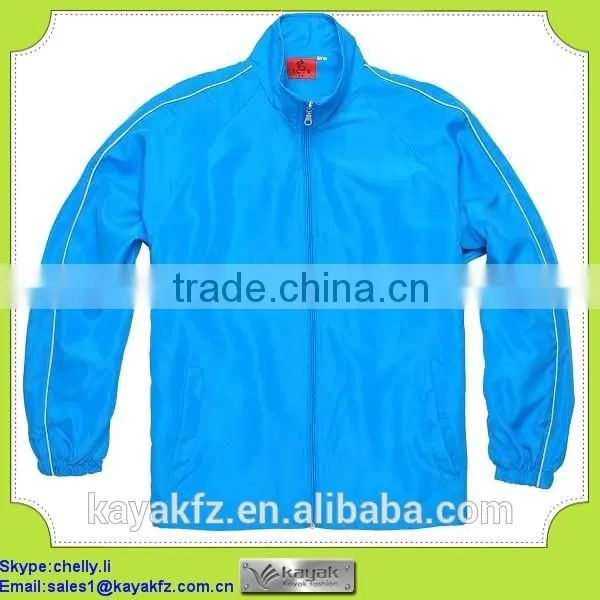 Custom Blue Nylon Ski Windbreaker Jacket