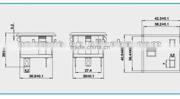 Wholesale IEC Power Plug Socket 13A UK 3 Pin Electrical Outlet Box photo-2