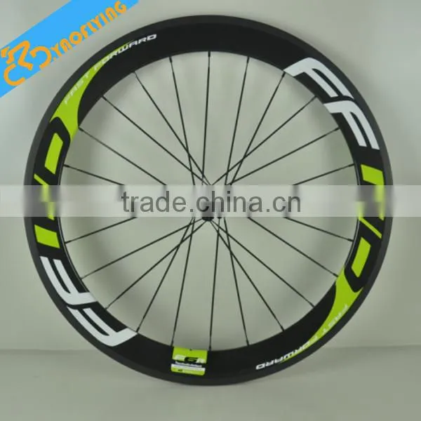 50mm FFWD Carbon Fiber Usd Aluminum Alloy Road Bicycle Wheels for Sale,700c White Carbon Road Bike Wheels for 4x4 photo-2