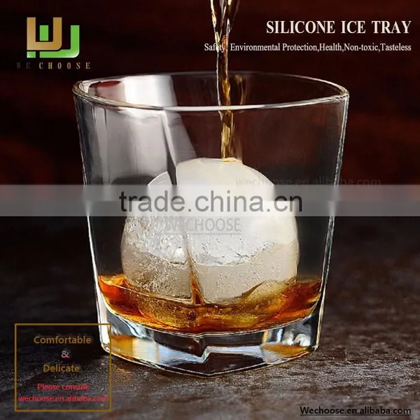 Wholesale Summer Silicone Ice Cube Tray With Great Price Bule Silicon Ice Tray With 6 X 5.5cm Ball Capacity photo-4