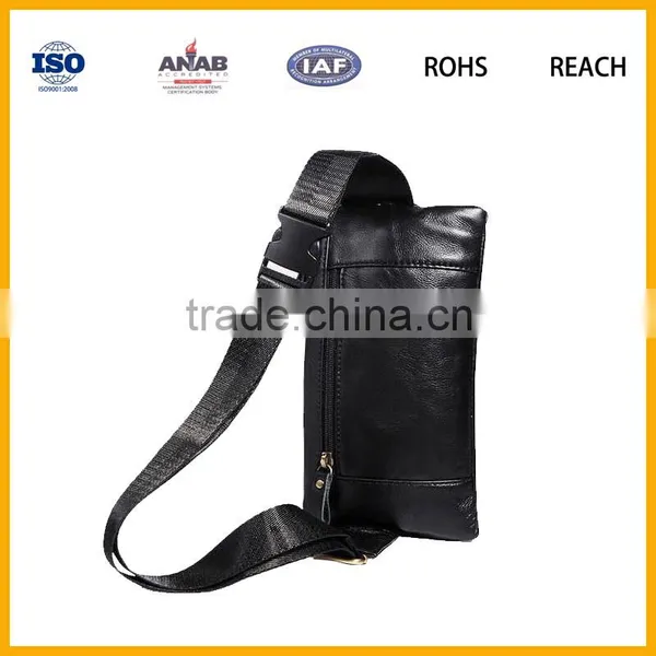 Factory Direct Sale High Quality Elegant PU Waist Bag With Two Small Pockets for Out Sports, Business photo-5