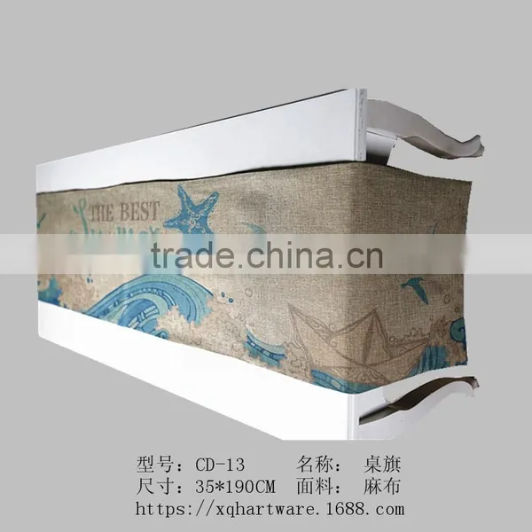 Small Minimum Digital Printed Top Linen Fabric Custom Table Runner photo-4