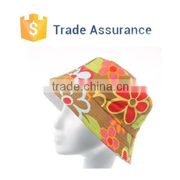 2015 Ladies Womens Colorful Bucket Hat , Summer Printing Bucket Hat, Bucket Sun Hats Caps Wholesale photo-3