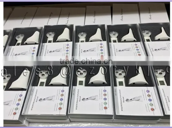 6 Colors LED and RF/EMS Sonic Skin Scrubber Facial Beauty Product photo-3