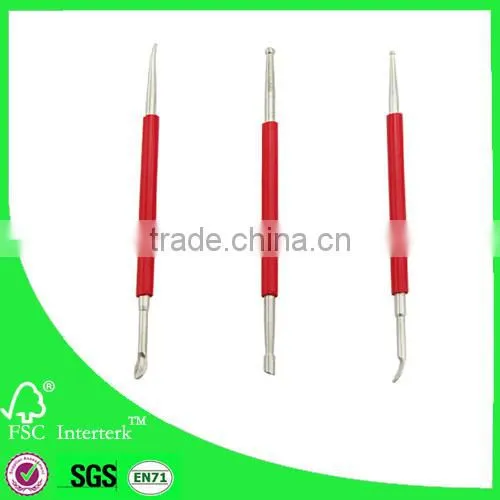 3pcs Red Bar Clay Sculpture Tool Kit