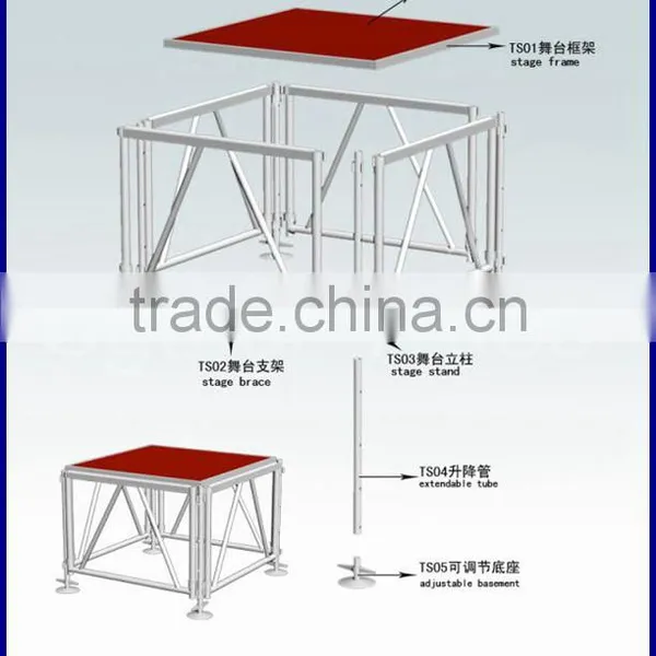 Portable Stage Platform Aluminum Stage Platform Mobile Stage photo-2